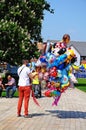Balloon seller, Stratford-upon-Avon.