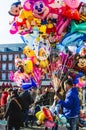 Balloon sellers in Madrid Royalty Free Stock Photo