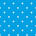 Balloon in the shape of heart pattern seamless blue Royalty Free Stock Photo