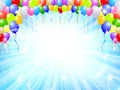 Balloon sky background Royalty Free Stock Photo