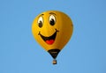 Balloon smile on blue background