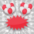 Balloon starburst background