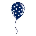 balloon with stras independece day icon