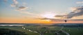 Balloon sunset