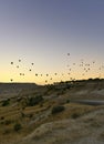 colorful air balloon at capadoccia nevsehir turkey at sunrise