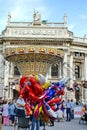 Balloon vendor in front of the Hofburgtheater Royalty Free Stock Photo