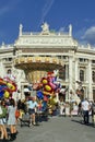 Balloon vendor in front of the Hofburgtheater