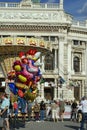 Balloon vendor in front of the Hofburgtheater Royalty Free Stock Photo