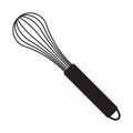 Balloon whisk for mixing and whisking flat vector icon for cooking apps and websites. Royalty Free Stock Photo