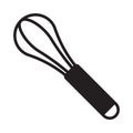 Balloon whisk for mixing and whisking flat vector icon for cooking apps and websites. Royalty Free Stock Photo