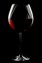 Balloon wineglass for rich red wines Royalty Free Stock Photo