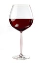 Balloon wineglass for rich red wines Royalty Free Stock Photo