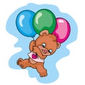 Ballooning teddy bear