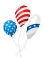 Balloons in American Flag colors. Royalty Free Stock Photo