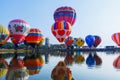 Balloons,Balloons in sky ,Balloon Festival,Singhapark International Balloon Fiesta 2017,Chiang Rai, Thailand