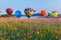 Balloons,Balloons in sky ,Balloon Festival,Singhapark International Balloon Fiesta 2017,Chiang Rai, Thailand