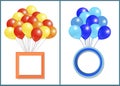 Balloons Big Bundle with Round and Square Frame