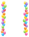 Balloons border / frame