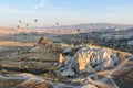 Hot air balloons in Capadocia, Turkey. Royalty Free Stock Photo