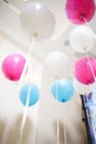 Balloons at Ceiling Royalty Free Stock Photo