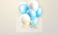 Balloons concept birthday design template holiday promotion,