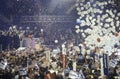 Balloons and confetti dropping as Dole is nominated at the Republican National Convention in 1996, San Diego, CA