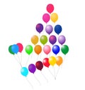 Balloons - Editable colorful vector elements for various parties and celebrations.