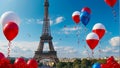 Balloons Eiffel Tower Paris beautiful lifestyles