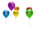 Balloons with euro symbol