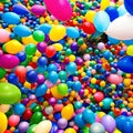 294 Balloons: A festive and joyful background featuring colorful balloons in a variety of shapes and sizes that create a playful