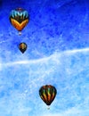 Balloons in flight