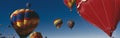 Balloons flying in Albuquerque Balloon Festival