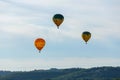 Balloons flying over Dordogne