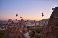 Balloons flying in the sky