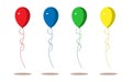 Balloons icon isolated on white background. Vector illustration. Balloons design