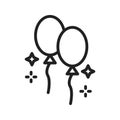 Balloons Icon Image.