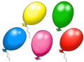 Balloons illustration Royalty Free Stock Photo