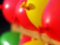 Balloons inflated in a number of