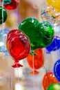 Colorful balloons made of Venetian Murano Glass Royalty Free Stock Photo