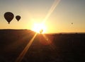 Balloons near Cappadocia turkey