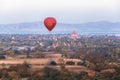 Balloons over Bagan at sunrise