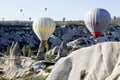 Balloons over Cappadocia Royalty Free Stock Photo