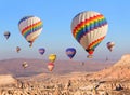 Balloons over Cappadocia.