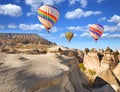 Balloons over Cappadocia. Royalty Free Stock Photo