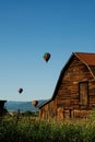 Balloons over Steamboat Springs Royalty Free Stock Photo