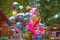 Balloons in the park.