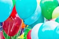 Balloons party, funny symbolic objects
