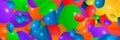 Balloons pattern background, beautiful colorful Holiday and festival party backdrop concept Royalty Free Stock Photo
