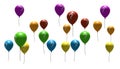 Balloons with question-mark symbols Royalty Free Stock Photo