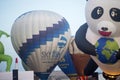 Balloons ready to take off before sunrise Royalty Free Stock Photo